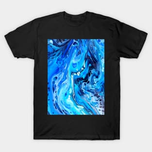 Seabed - Abstract Acrylic Pour T-Shirt